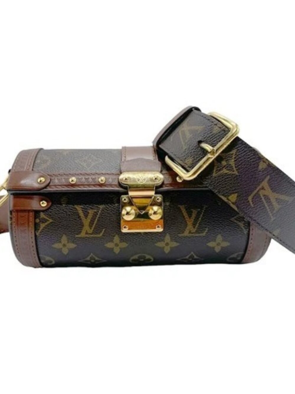 Auth LOUIS VUITTON Monogram Papillon Trunk Shoulder Bag Brown M57835 - z9708